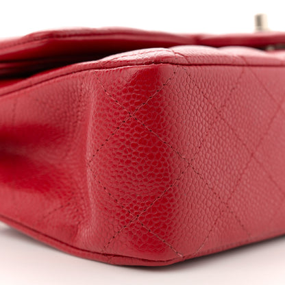 Chanel Caviar Quilted Medium Double Flap Red 9 of 13