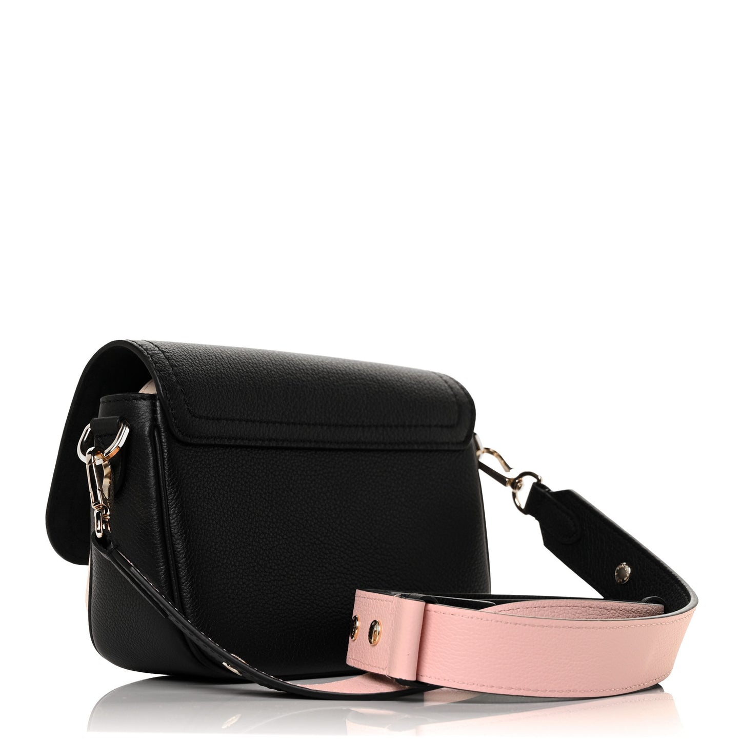 Grained Calfskin Lockme Tender Black