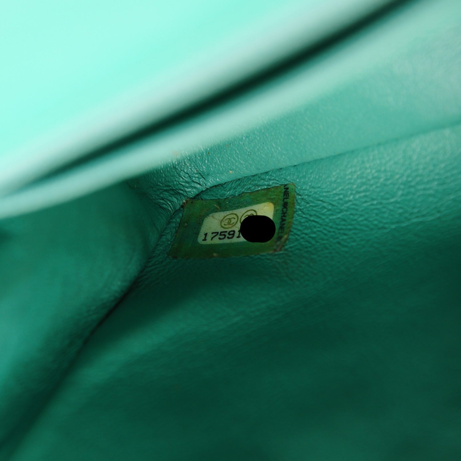 Chanel Patent Quilted Mini Square Flap Green 8 of 8