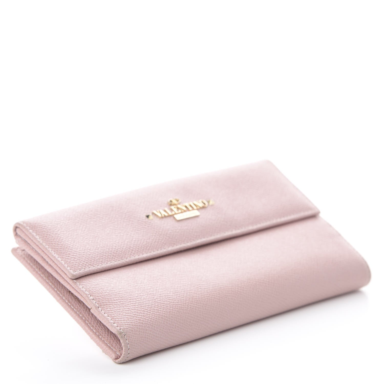 Valentino Garavani Grained Calfskin Continental Wallet Pink 3 of 5