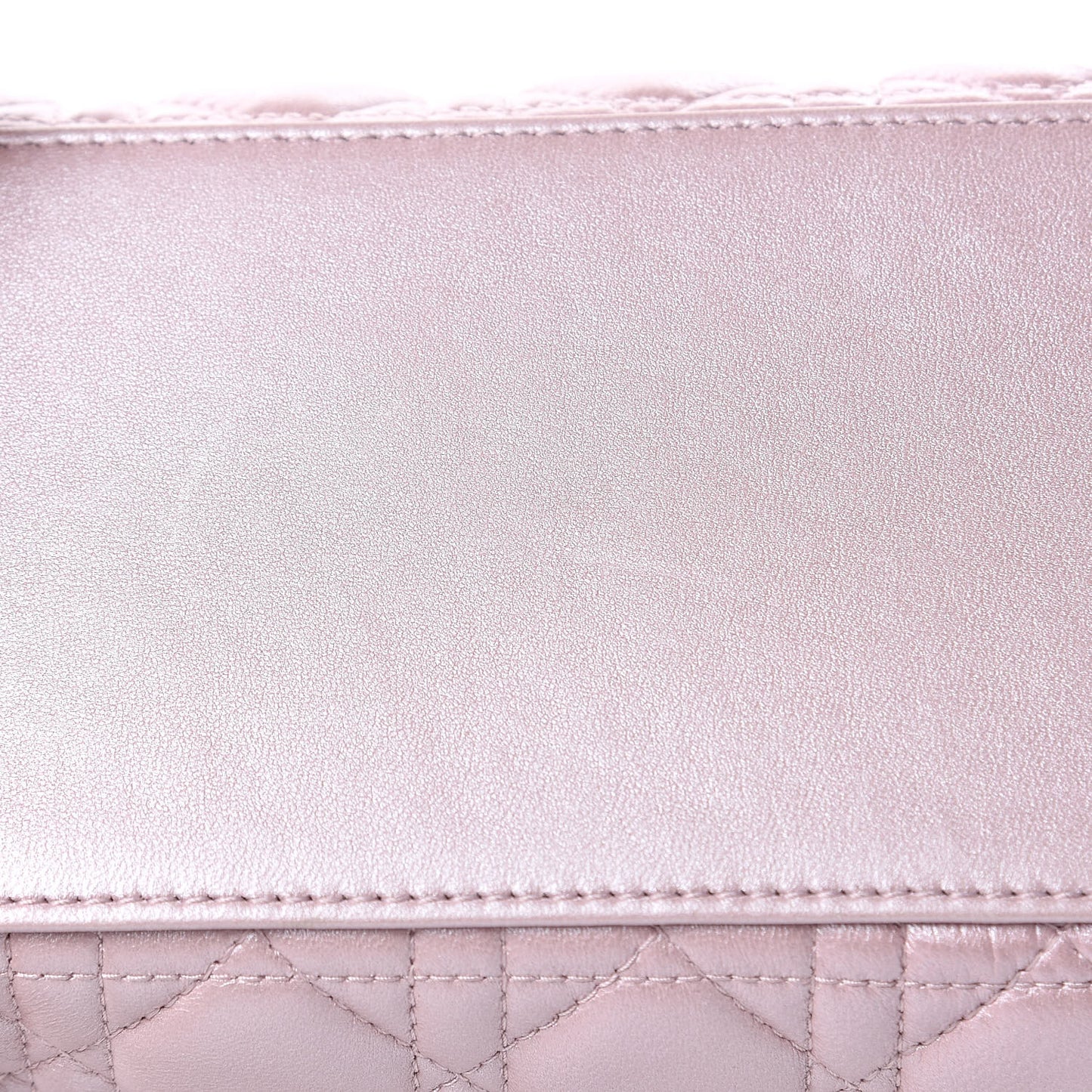 Pearly Lambskin Cannage Medium Lady Dior Lotus