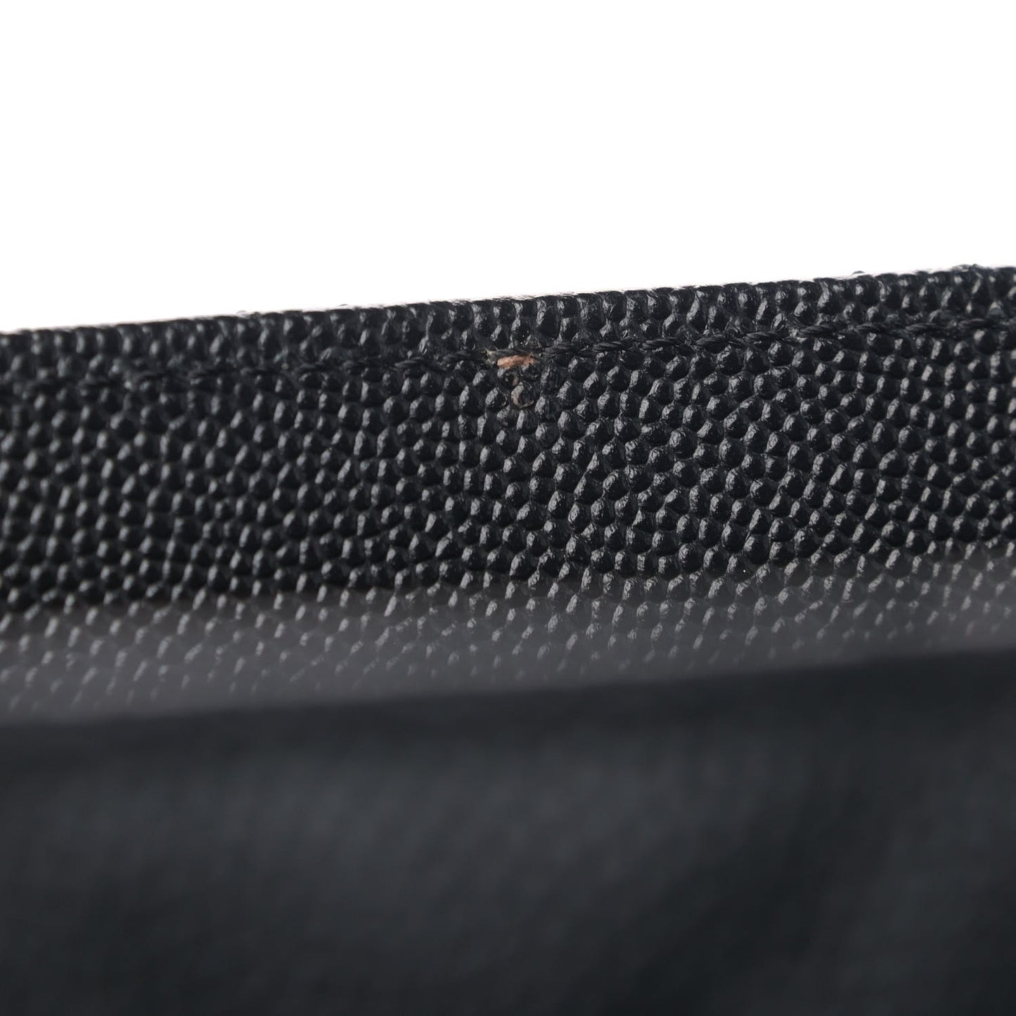 Caviar Quilted Large Flap Shopping Tote Black