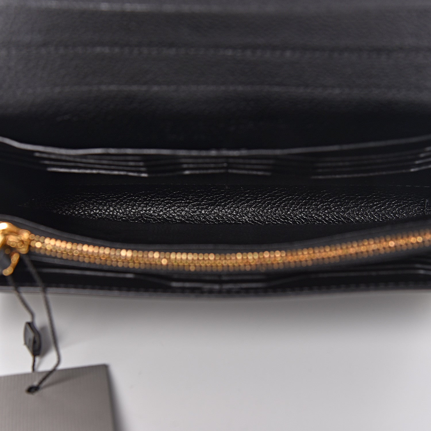 Tom Ford Pebbled Calfskin Wallet On Chain Black 5 of 11