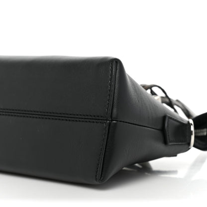 Fendi Vitello Dolce Bi-Color FF 1974 Embossed Mini By The Way Boston Bag Black Maya 8 of 12