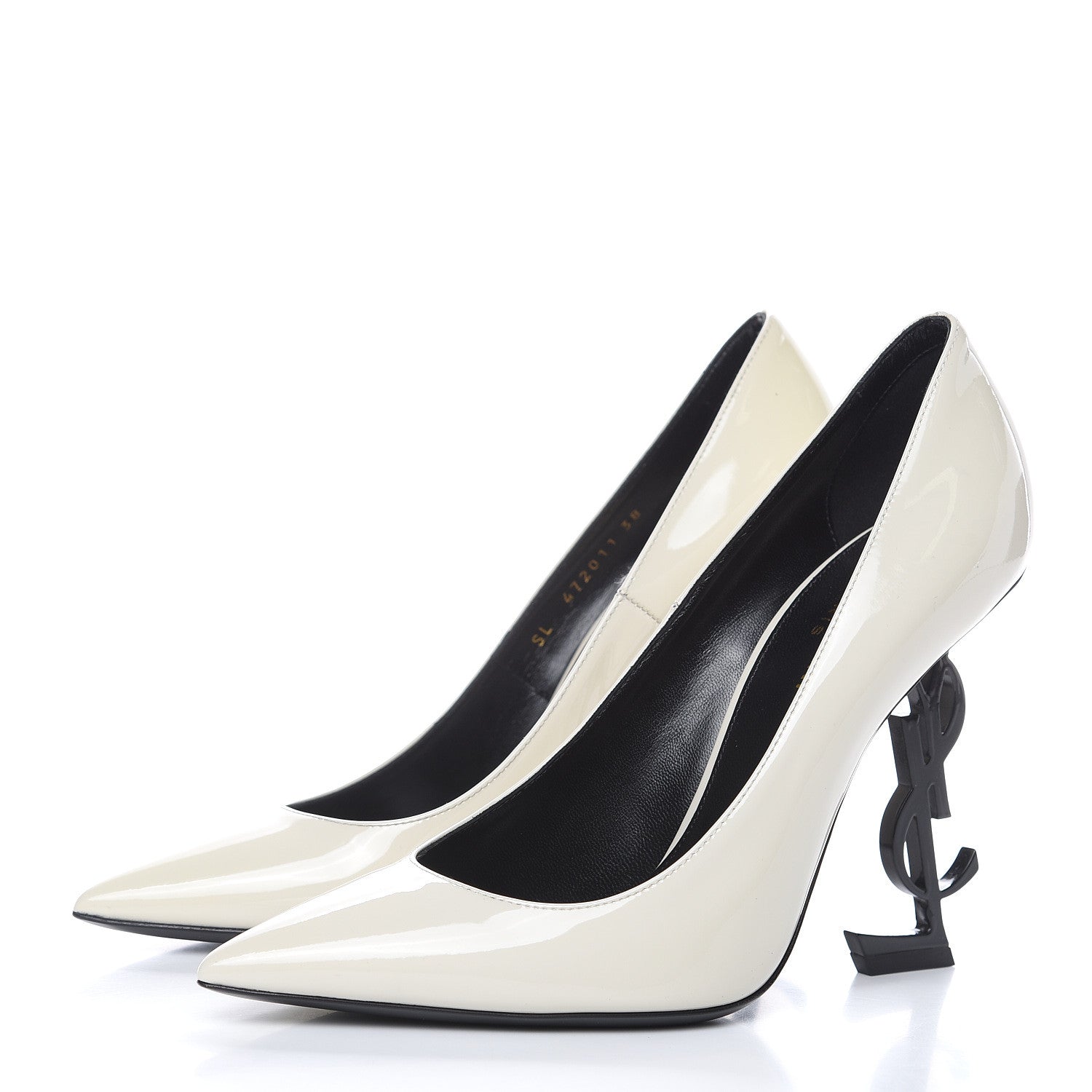 Saint Laurent Patent Opyum 100 Pumps 38 Neutro 3 of 8