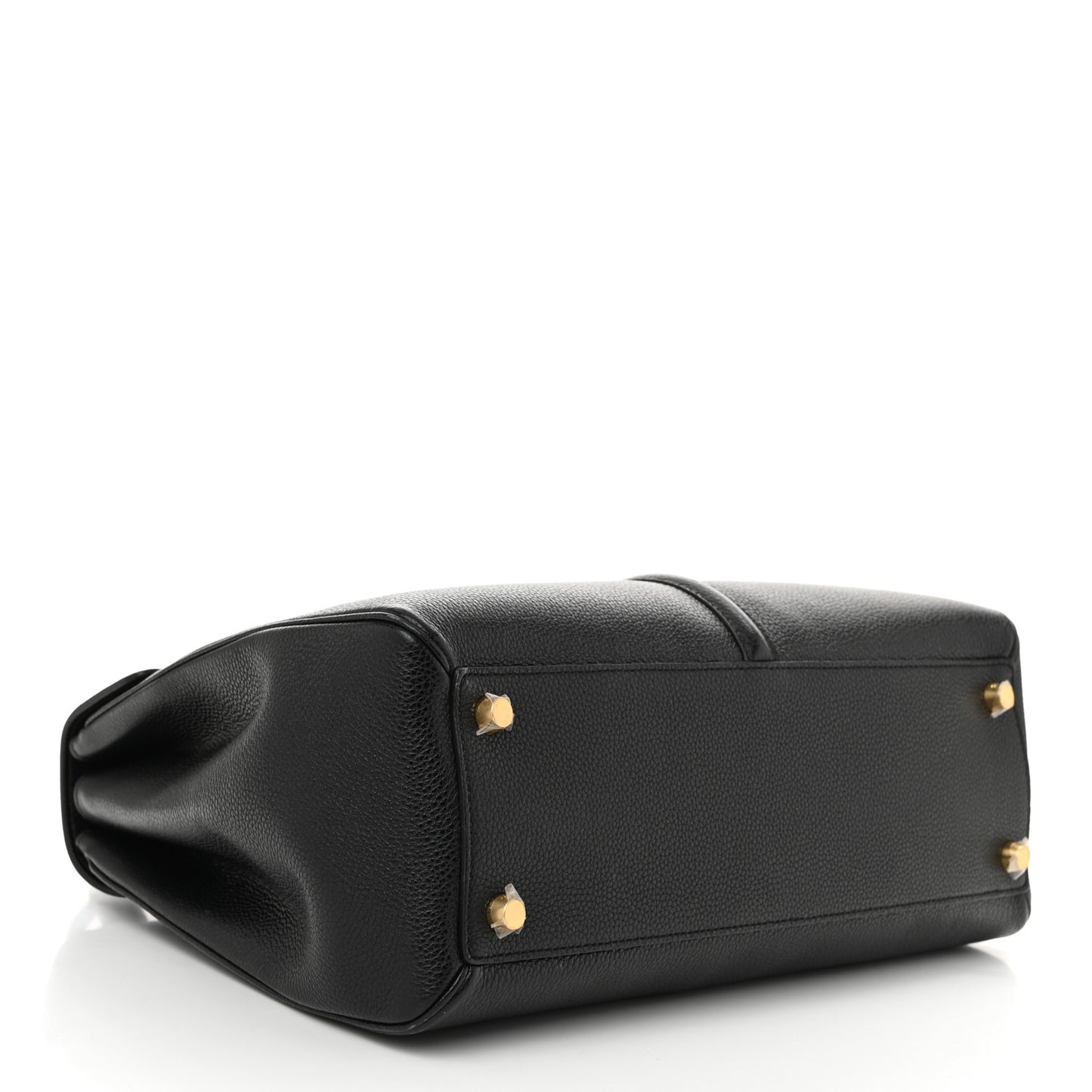 Grained Calfskin Classique 16 Top Handle Bag Black