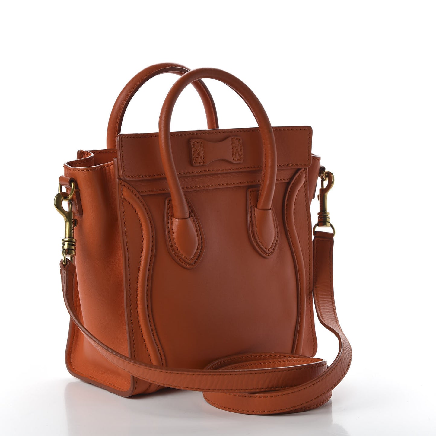 Smooth Calfskin Nano Luggage Orange