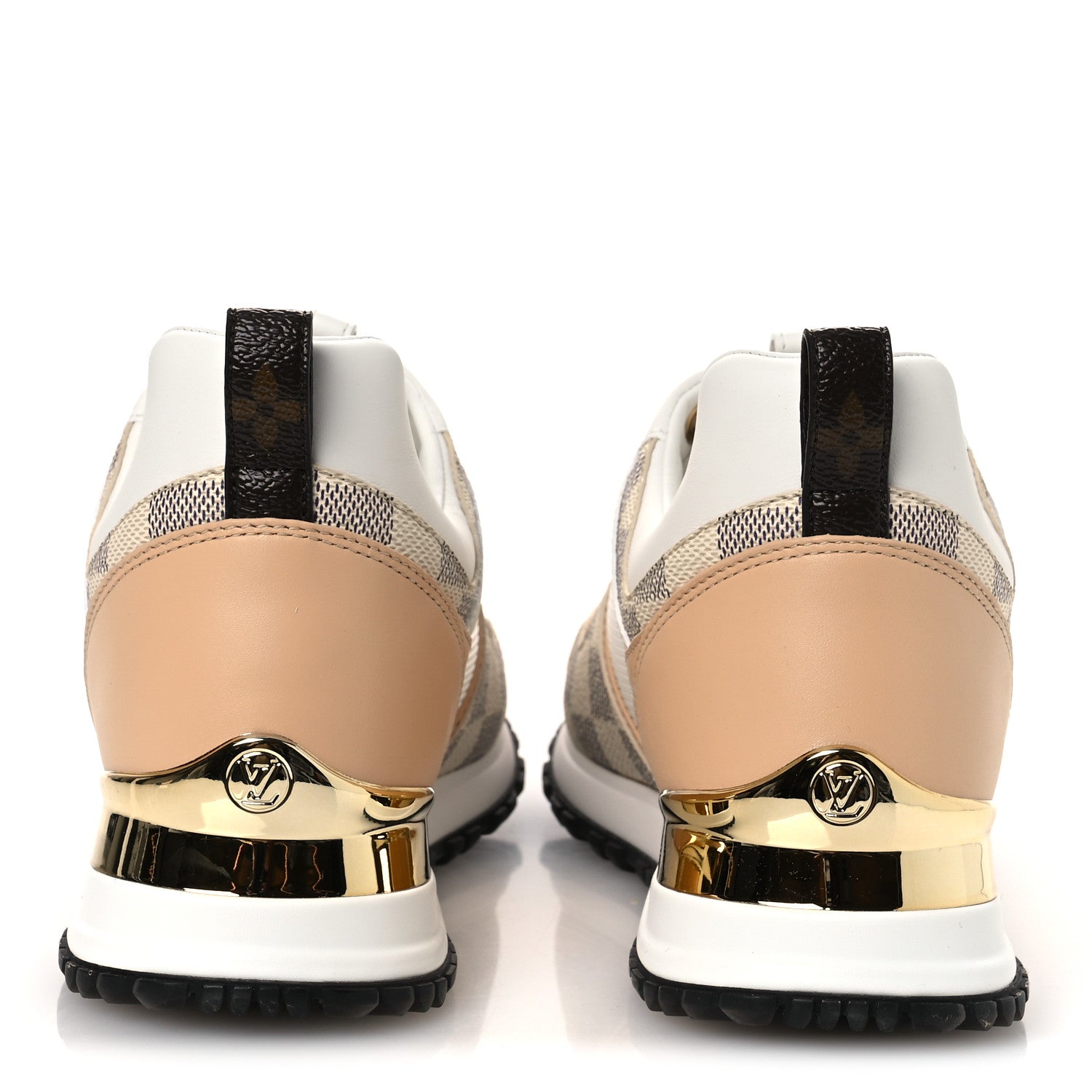 Louis Vuitton Calfskin Damier Azur Run Away Sneakers 36 White 6 of 11