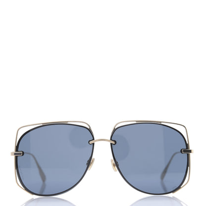 Christian Dior Metal Stellaire 6 Sunglasses Gold Blue 2 of 8
