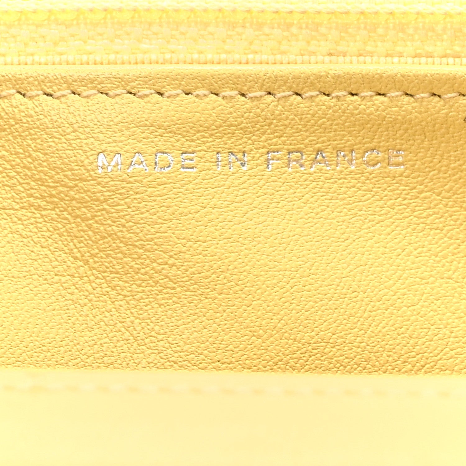 Chanel Patent CC Compact Wallet on Chain WOC Yellow 7 of 13