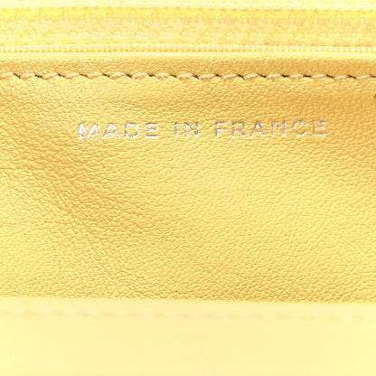 Chanel Patent CC Compact Wallet on Chain WOC Yellow 7 of 13