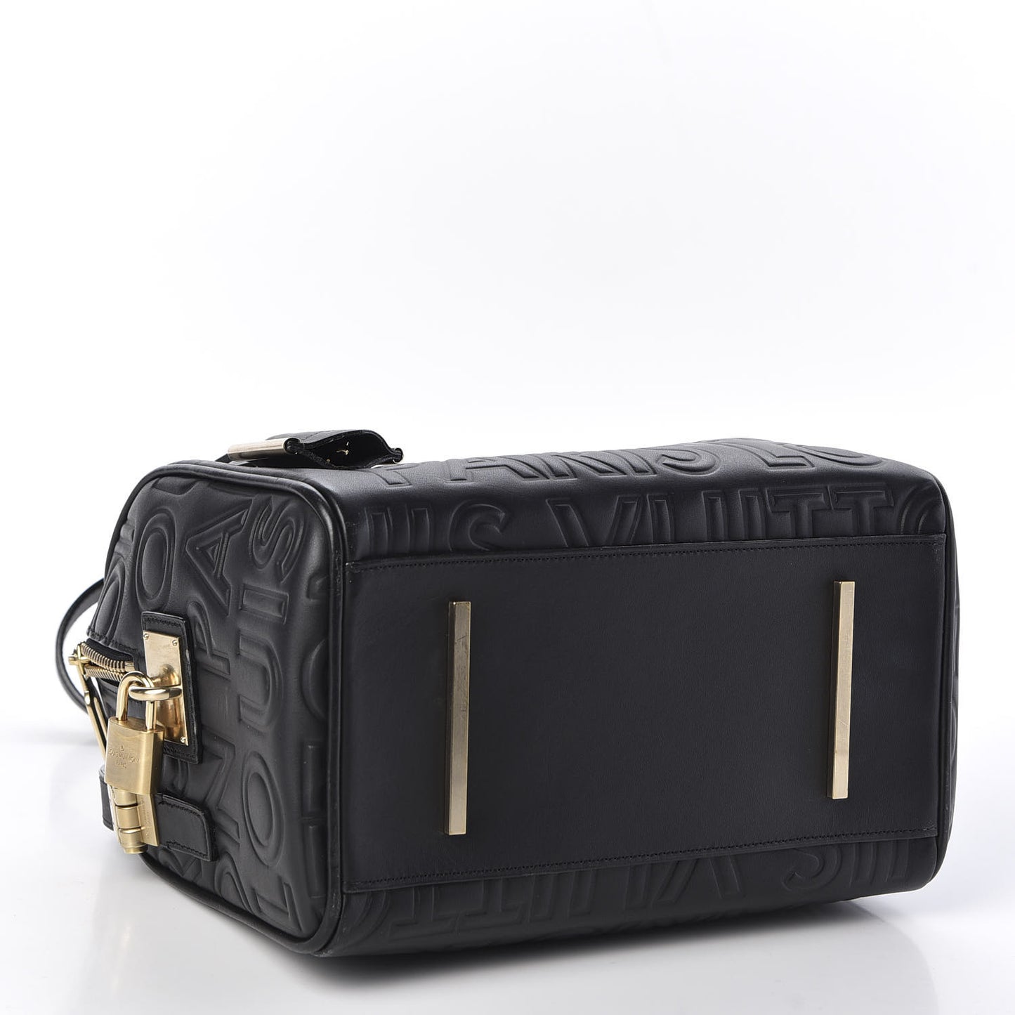 Calfskin Embossed Mini Cube Speedy Black