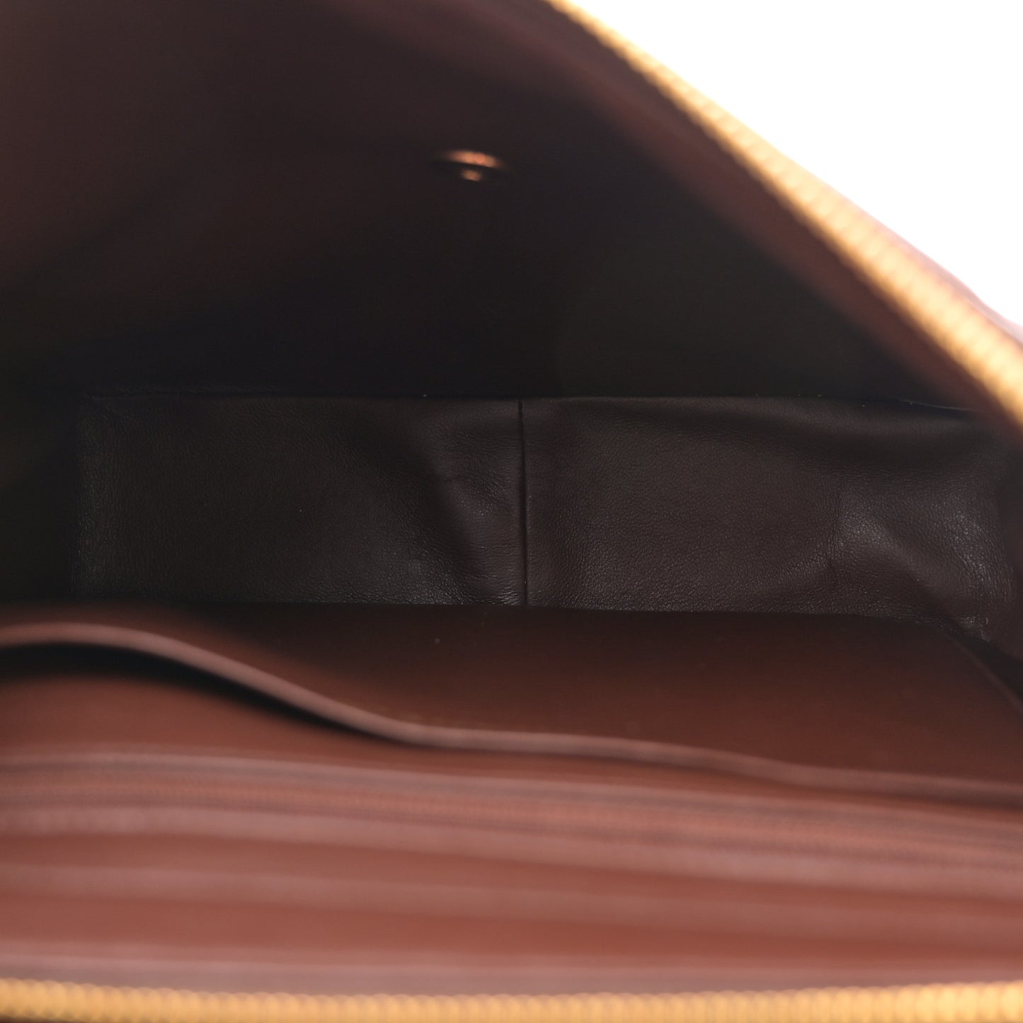 Lambskin Quilted Backpack Brown