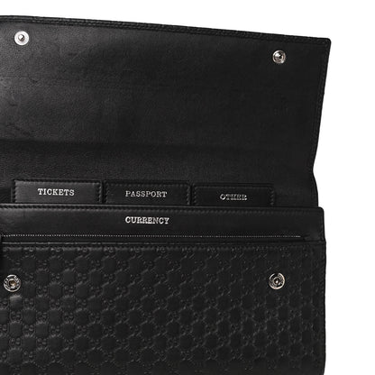 Gucci Microguccissima Travel Organizer Flap Wallet Black 5 of 5