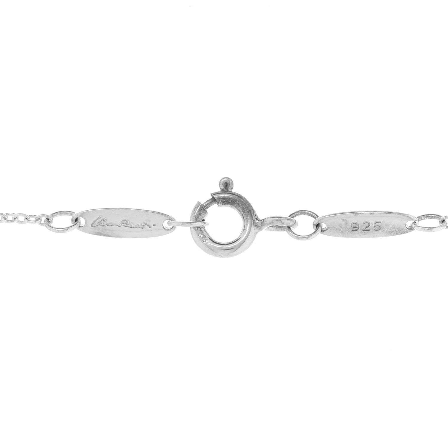 Tiffany Sterling Silver Elsa Peretti Round Disc Pendant Necklace 5 of 7