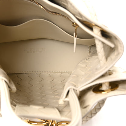Bottega Veneta Nappa Intrecciato Small Andiamo Shoulder Bag Sea Salt 5 of 9