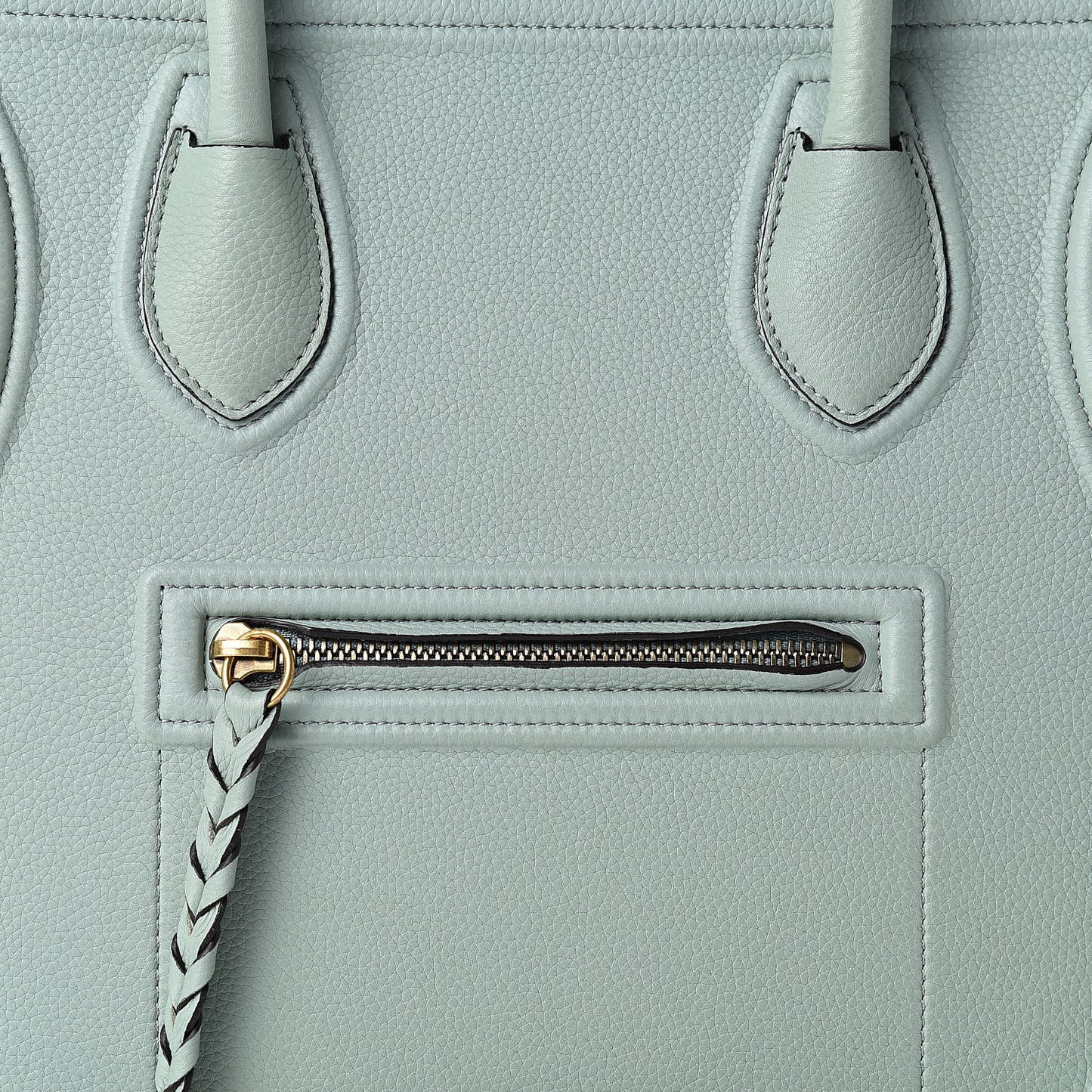 Baby Grained Calfskin Medium Phantom Luggage Jade