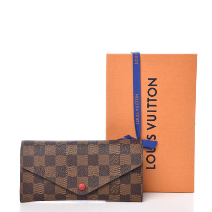 Louis Vuitton Damier Ebene Josephine Wallet Red 12 of 12