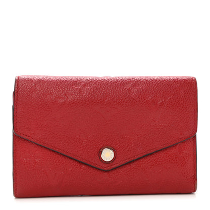 Louis Vuitton Empreinte Compact Curieuse Wallet Cherry 1 of 15