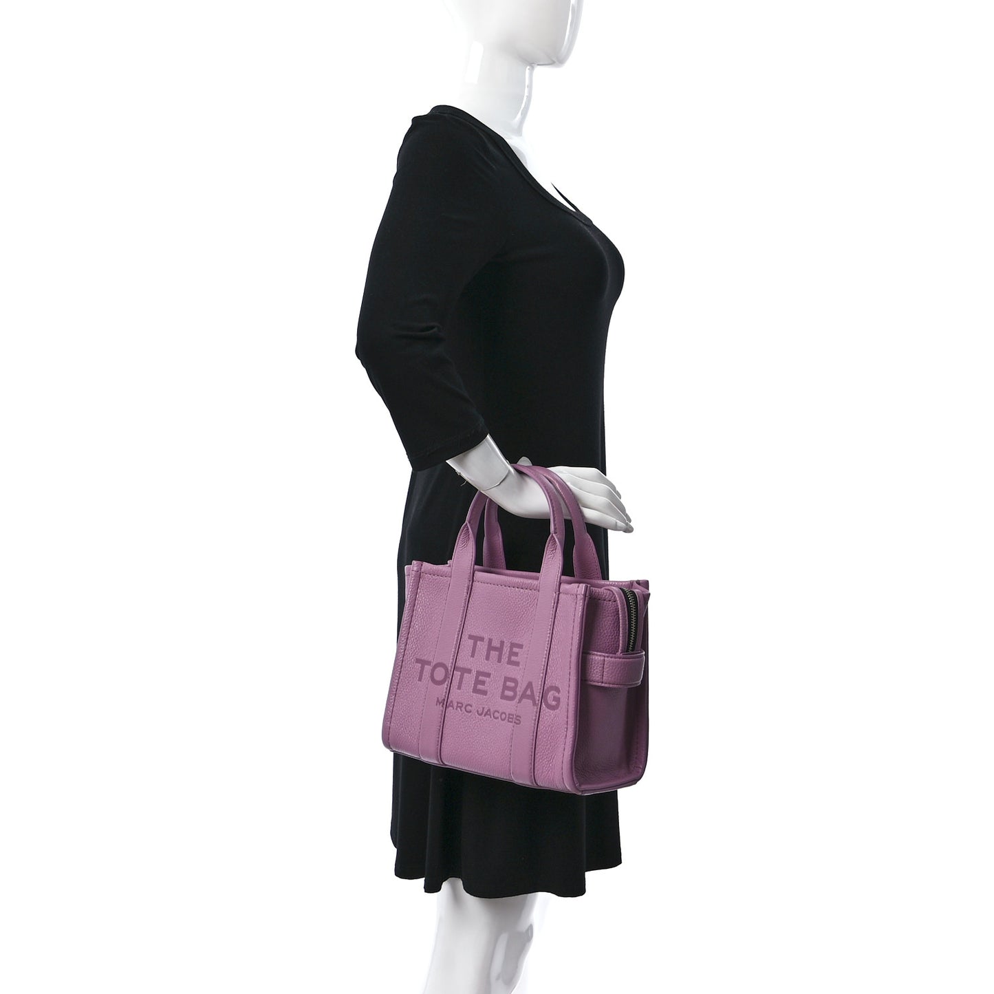 Grained Calfskin Small The Tote Bag Orchid Haze