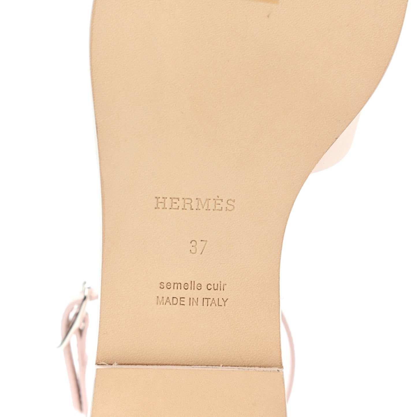 Calfskin Santorini Sandals 37 Rose Petale
