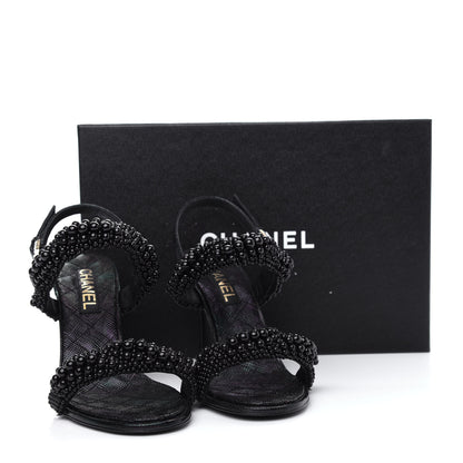 Chanel Fantasy Calfskin Pearl Pump 39 Black 11 of 11