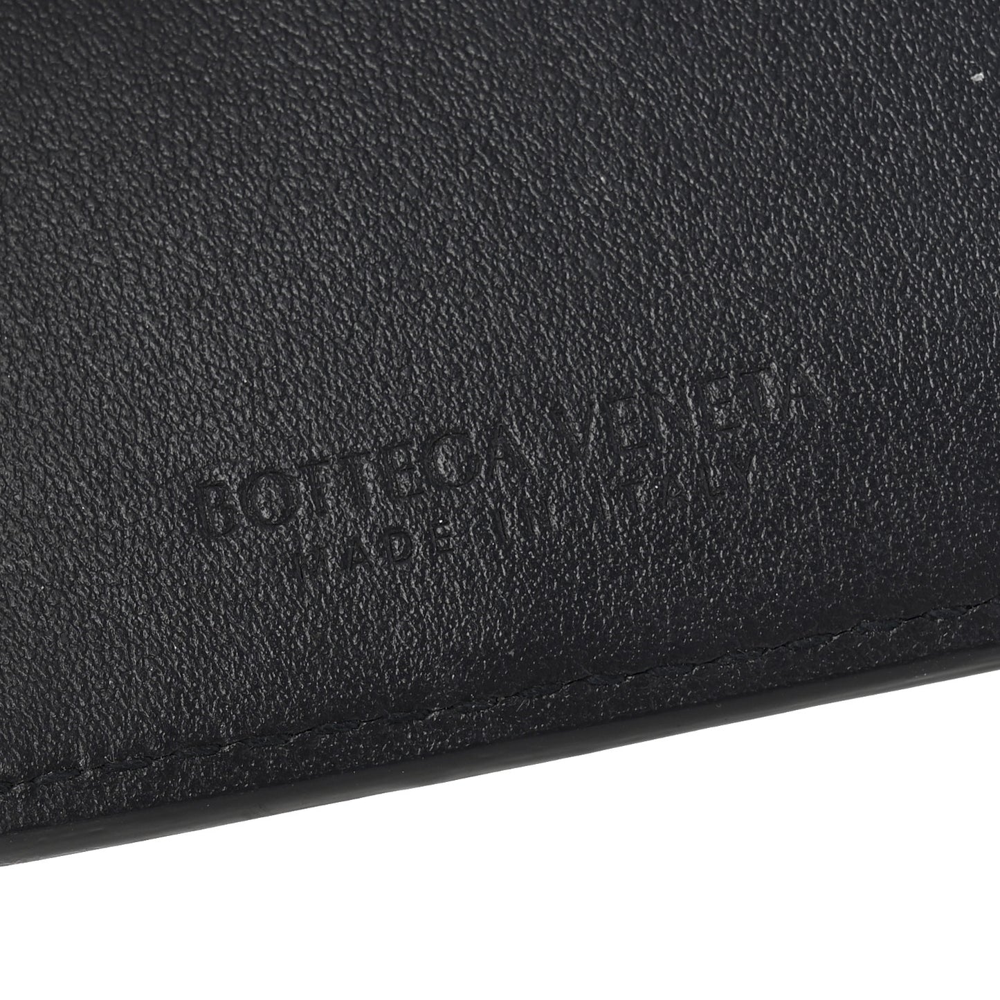 Nappa Intrecciato Medium Bifold Zip Wallet Navy