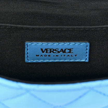Versace Nappa Quilted Medusa Chain Crossbody Blue 5 of 12