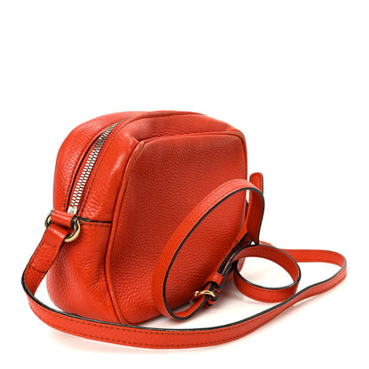 Gucci Pebbled Calfskin Small Soho Disco Bag Sun Orange 3 of 15