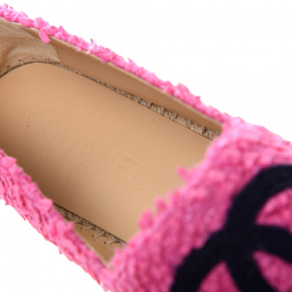 Chanel Tweed CC Espadrilles 41 Dark Pink Navy 8 of 11