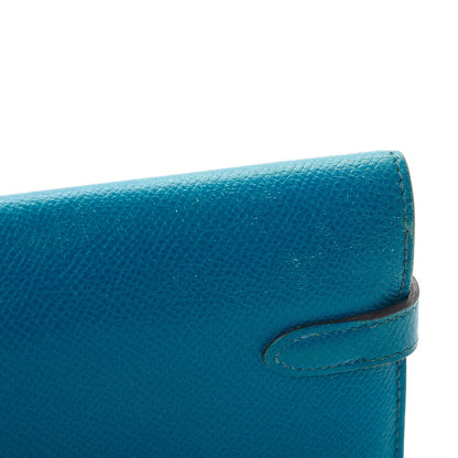 Hermes Epsom Kelly Longue Wallet Bleu Izmir 12 of 16