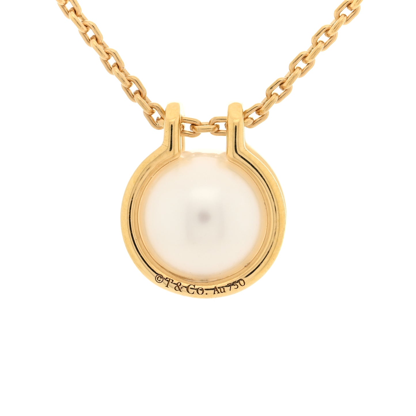 18K Yellow Gold South Sea Cultured Pearl HardWear Link Pendant Necklace