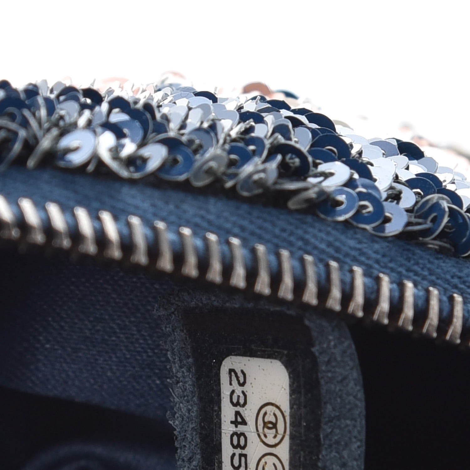 Chanel Sequin Coco Cuba Waist Bag Fanny Pack Blue Pink 7 of 8