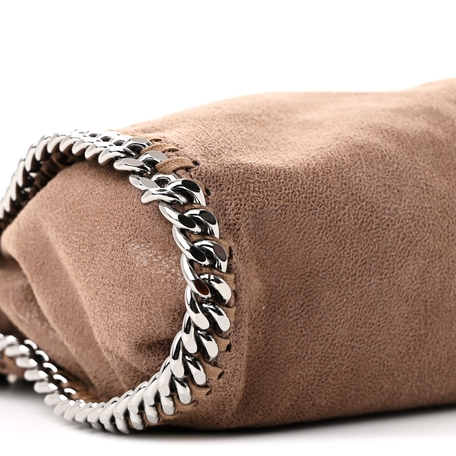 Stella McCartney Shaggy Deer Mini Falabella Fold Over Tote Brown 9 of 10