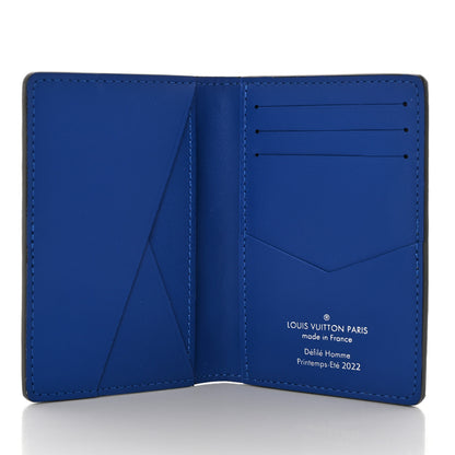 Louis Vuitton Taurillon Illusion Pocket Organizer Bleu Vert 5 of 7