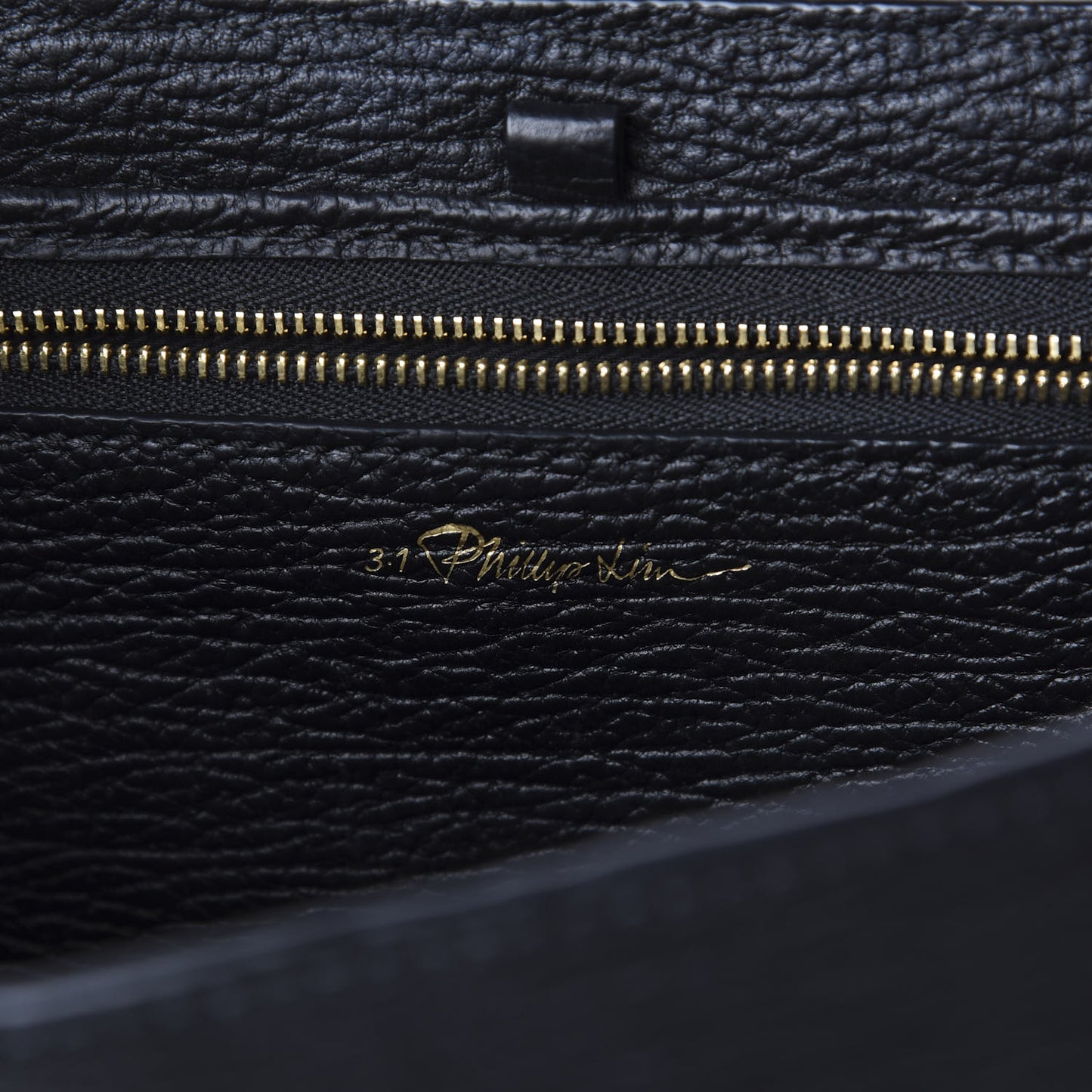 3.1 Textured Calfskin Medium Pashli Satchel Black
