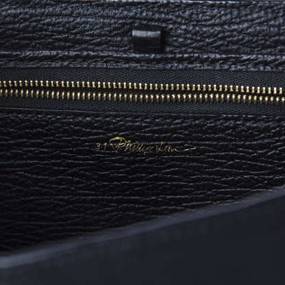 3.1 Phillip Lim 3.1 Textured Calfskin Medium Pashli Satchel Black 7 of 10