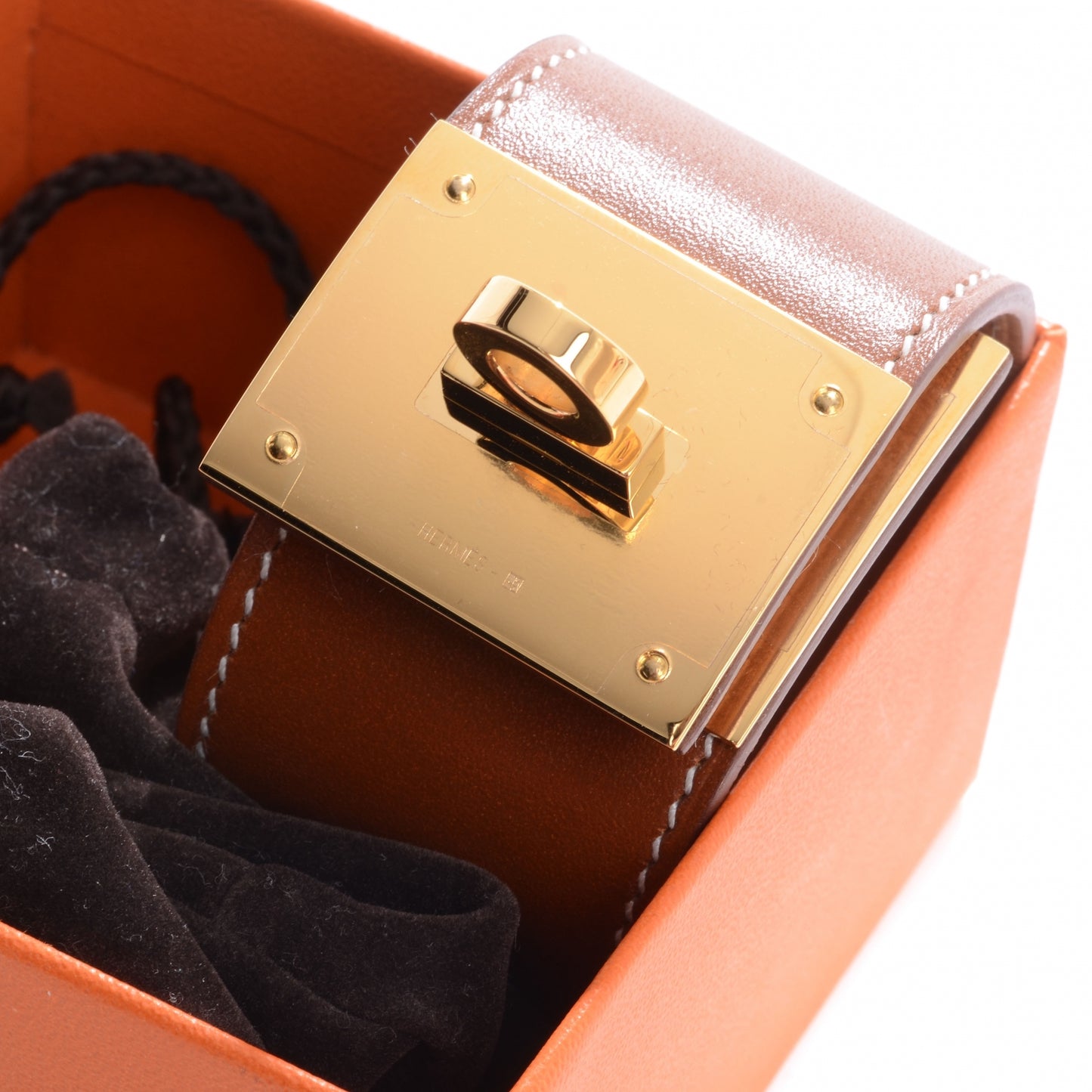 Swift Leather Kelly Dog Bracelet Fauve