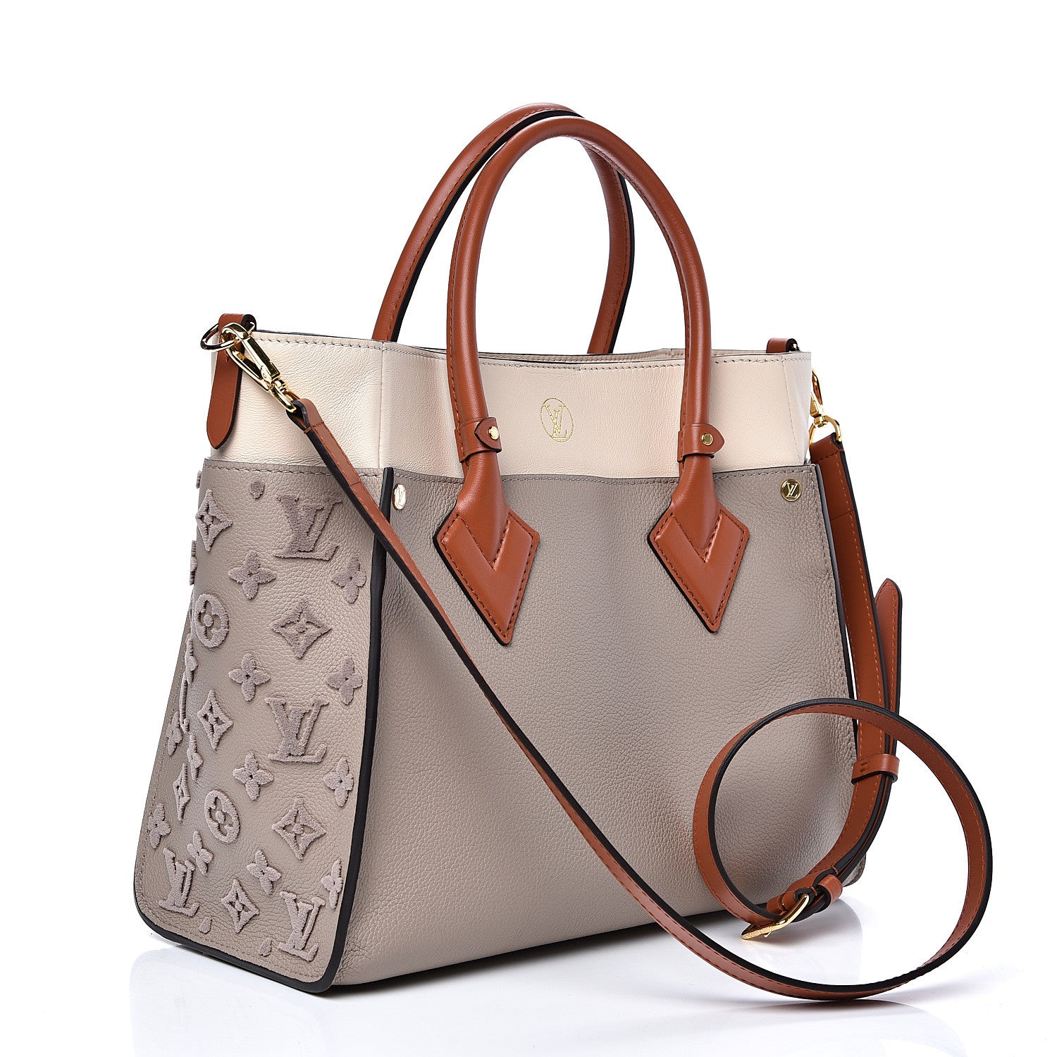 Louis Vuitton Calfskin Monogram Tufting On My Side Galet 2 of 10