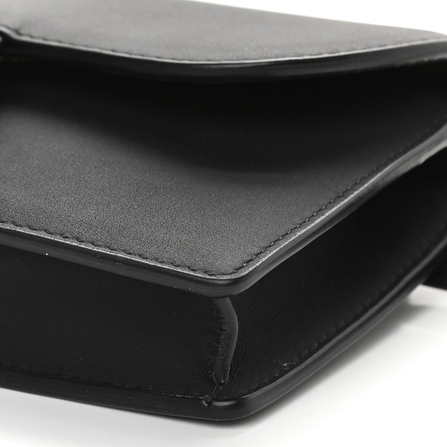 Ultra Matte Calfskin Saddle Belt Bag Black