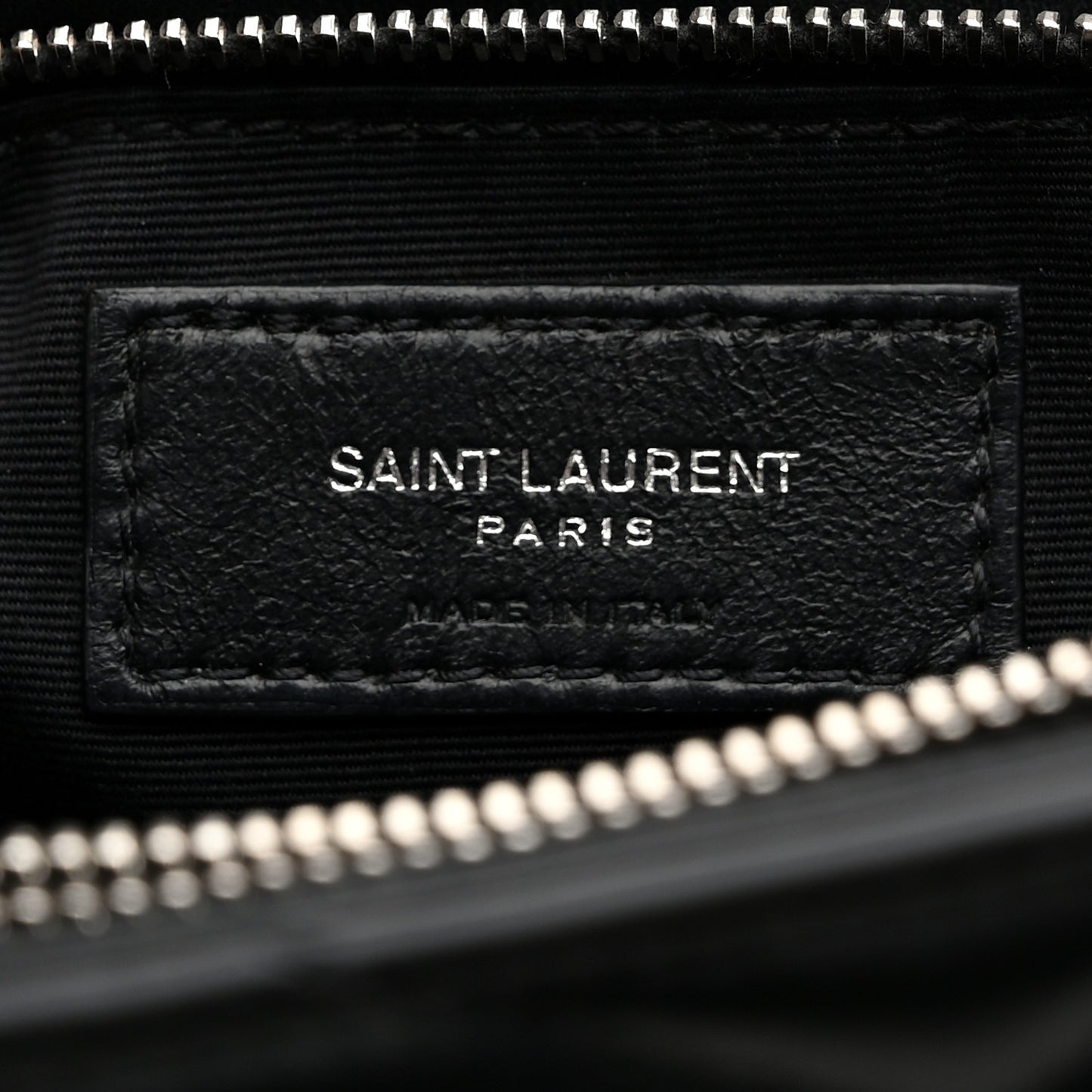 Calfskin Y Quilted Monogram Medium Loulou Chain Satchel Black