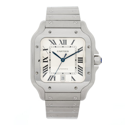 Cartier Stainless Steel 39.8mm Santos De Cartier Automatic Watch 1 of 4