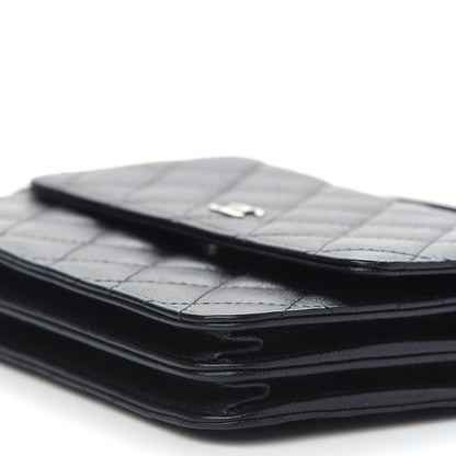Chanel Caviar Quilted Square Wallet On Chain WOC Black 10 of 10