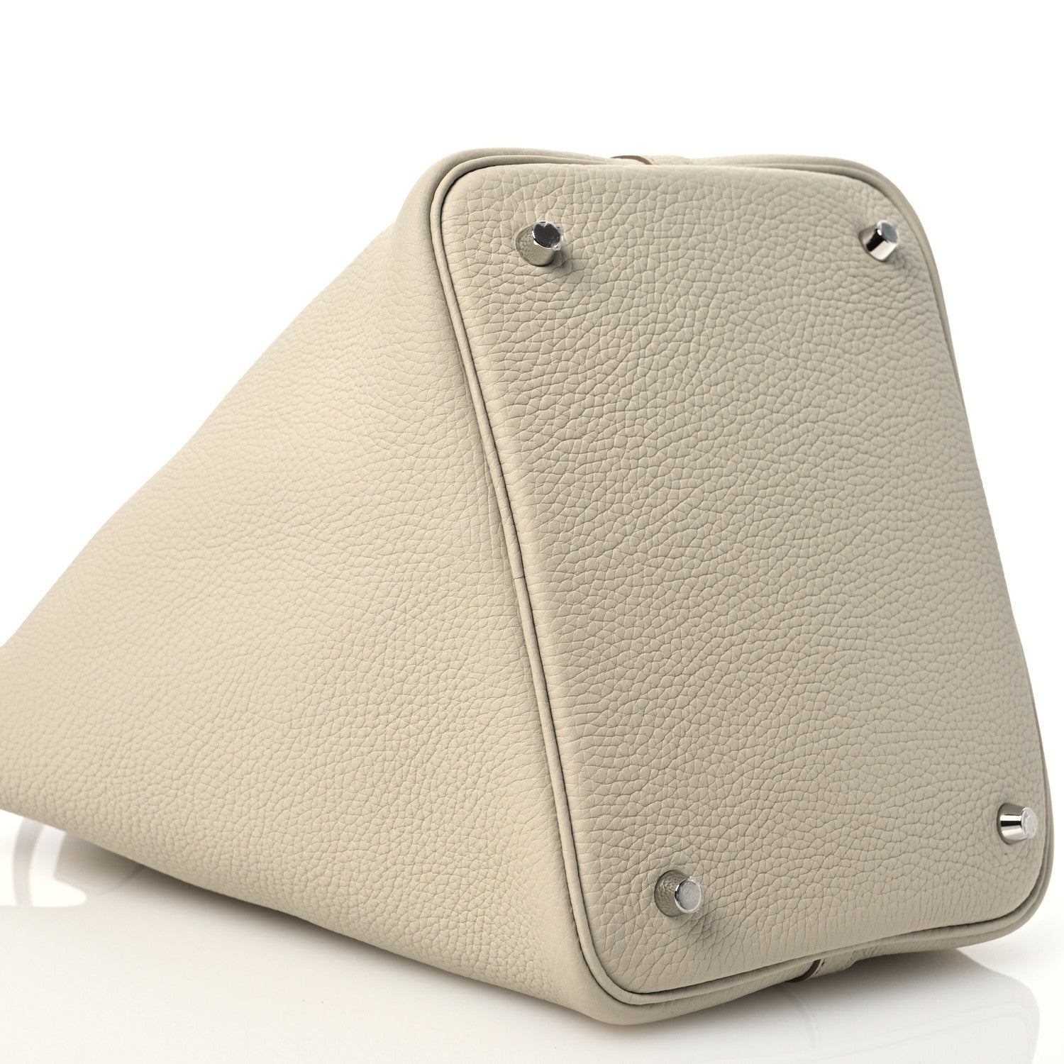 Hermes Taurillon Clemence Picotin Lock 22 MM Beton 9 of 12