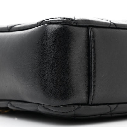 Chanel Lambskin Quilted CC Pearl Crush Camera Case Black 9 of 11
