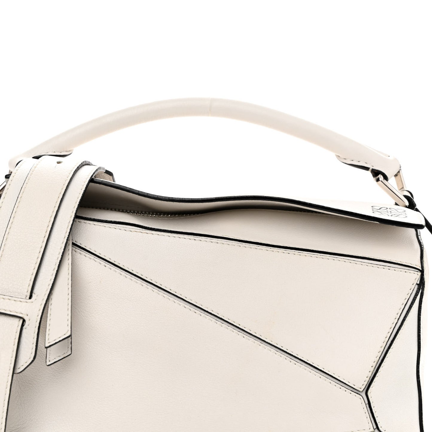 Calfskin Small Puzzle Bag Kaolin