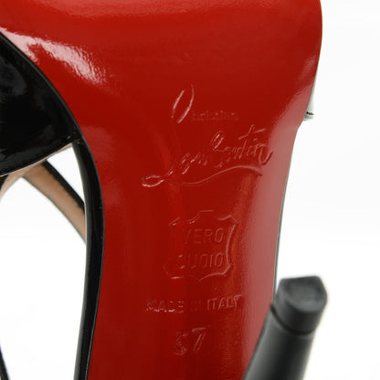 Christian Louboutin Patent Triclo 100 Pumps 37 Black 6 of 7