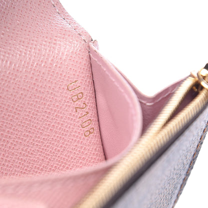 Louis Vuitton Damier Ebene Rosalie Coin Purse Rose Ballerine 7 of 9