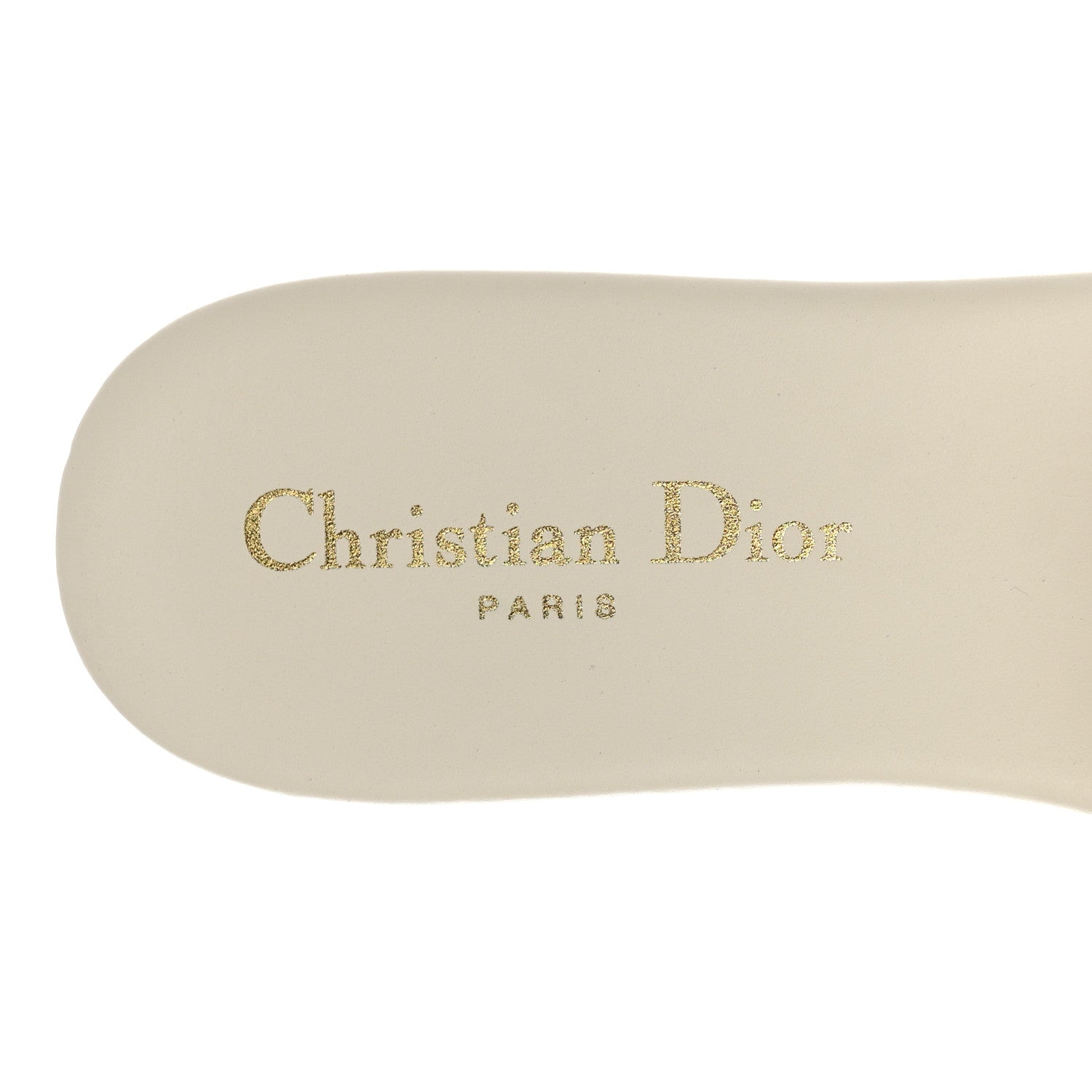 Christian Dior Crystal Calfskin D-Club Mule Sandal 37 White 7 of 9