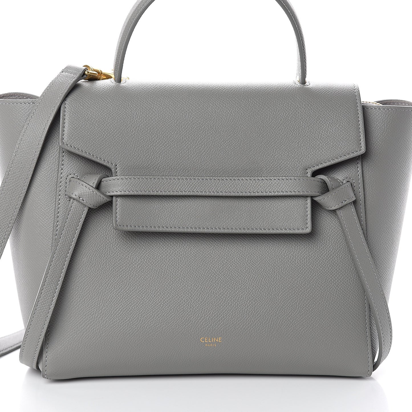 Grained Calfskin Micro Belt Bag Cloud